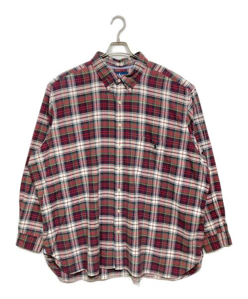 RALPH LAUREN（ラルフローレン）RALPH LAUREN (ラルフローレン) チェックBDシャツ レッド サイズ:3XBの古着・服飾アイテム