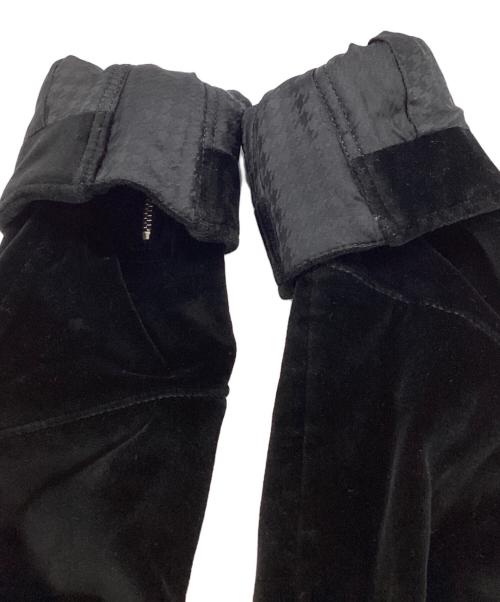 1piu1uguale3（ウノピュウノウグァーレトレ）1piu1uguale3 (ウノピュウノウグァーレトレ) ベルベットライダースジャケット MRB160 ブラック サイズ:3の古着・服飾アイテム