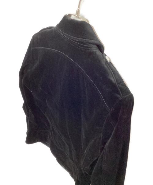 1piu1uguale3（ウノピュウノウグァーレトレ）1piu1uguale3 (ウノピュウノウグァーレトレ) ベルベットライダースジャケット MRB160 ブラック サイズ:3の古着・服飾アイテム