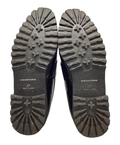 kenford（ケンフォード）kenford (ケンフォード) TANK SOLE LOAFERS / BLACK PAISLEY ブラック サイズ:27の古着・服飾アイテム