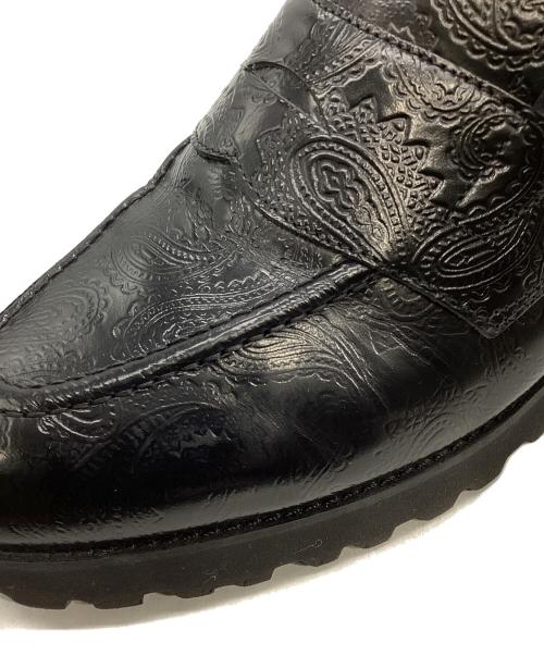 kenford（ケンフォード）kenford (ケンフォード) TANK SOLE LOAFERS / BLACK PAISLEY ブラック サイズ:27の古着・服飾アイテム