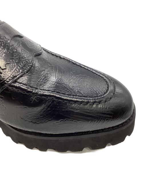 kenford（ケンフォード）kenford (ケンフォード) TANK SOLE LOAFERS / BLACK PAISLEY ブラック サイズ:27の古着・服飾アイテム