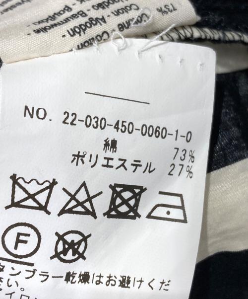 apuntob（アプントビー）apuntob (アプントビー) GATHERED PANT ブラック×ホワイト サイズ:Mの古着・服飾アイテム