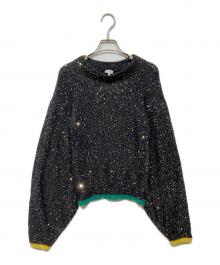 LOEWE（ロエベ）の古着「スパンコールニット」｜ブラック