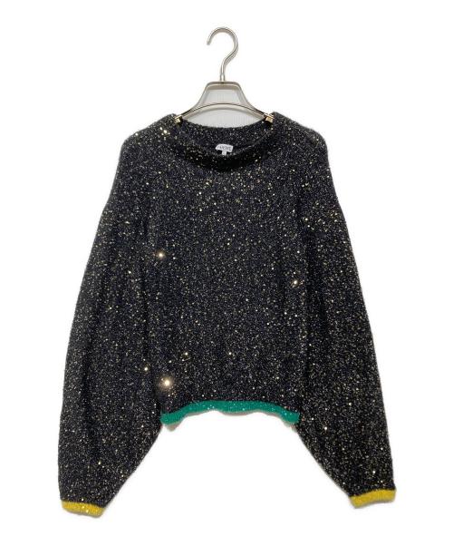 LOEWE（ロエベ）LOEWE (ロエベ) スパンコールニット ブラック サイズ:Sの古着・服飾アイテム