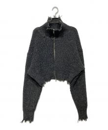 MAISON SPECIAL（メゾンスペシャル）の古着「2way Front Zip Knit Wear」｜グレー