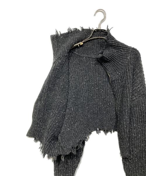 MAISON SPECIAL（メゾンスペシャル）MAISON SPECIAL (メゾンスペシャル) 2way Front Zip Knit Wear グレー サイズ:Freeの古着・服飾アイテム