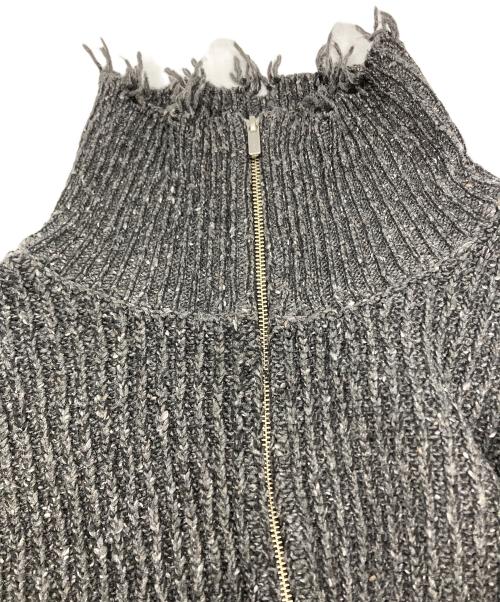 MAISON SPECIAL（メゾンスペシャル）MAISON SPECIAL (メゾンスペシャル) 2way Front Zip Knit Wear グレー サイズ:Freeの古着・服飾アイテム