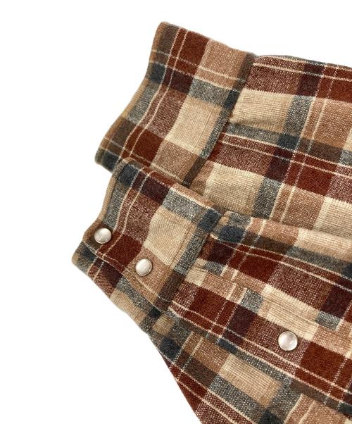PENDLETON（ペンドルトン）PENDLETON (ペンドルトン) ウエスタンシャツ ブラウン×ホワイト サイズ:Lの古着・服飾アイテム