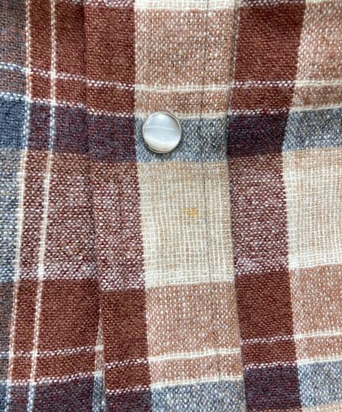 PENDLETON（ペンドルトン）PENDLETON (ペンドルトン) ウエスタンシャツ ブラウン×ホワイト サイズ:Lの古着・服飾アイテム