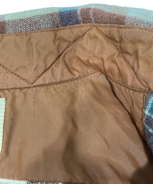 PENDLETON（ペンドルトン）PENDLETON (ペンドルトン) 70-80S　ウエスタンシャツ　ネルシャツ ブラウン×ホワイト サイズ:Lの古着・服飾アイテム