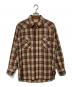 PENDLETON（ペンドルトン）の古着「70-80S　ウエスタンシャツ　ネルシャツ」｜ブラウン×ホワイト