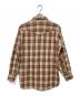 PENDLETON (ペンドルトン) 70-80S　ウエスタンシャツ　ネルシャツ ブラウン×ホワイト サイズ:L：14000円