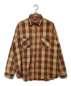 big macビッグマック）の古着「70’S　ヘビーチェックネルシャツ」｜ブラウン×レッド