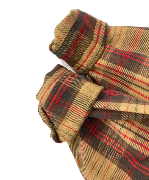 big mac（ビッグマック）big mac (ビッグマック) 70’S　ヘビーチェックネルシャツ ブラウン×レッド サイズ:記載なしの古着・服飾アイテム