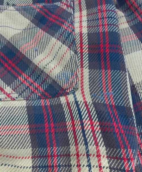 big mac（ビッグマック）big mac (ビッグマック) 70’S　ヘビーチェックネルシャツ ブラウン×レッド サイズ:記載なしの古着・服飾アイテム