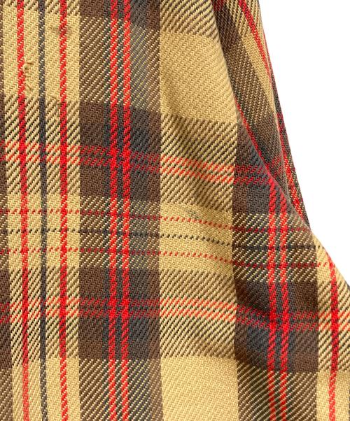 big mac（ビッグマック）big mac (ビッグマック) ヘビーチェックネルシャツ ブラウン×レッド サイズ:記載なしの古着・服飾アイテム