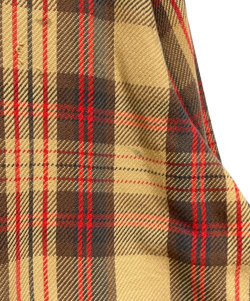 big mac（ビッグマック）big mac (ビッグマック) 70’S　ヘビーチェックネルシャツ ブラウン×レッド サイズ:記載なしの古着・服飾アイテム