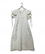 St.ceciliaセントセシリア）の古着「スフレスリーブワンピース」｜ホワイト