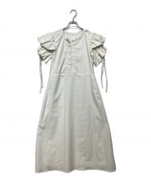 St.cecilia（セントセシリア）の古着「スフレスリーブワンピース」｜ホワイト