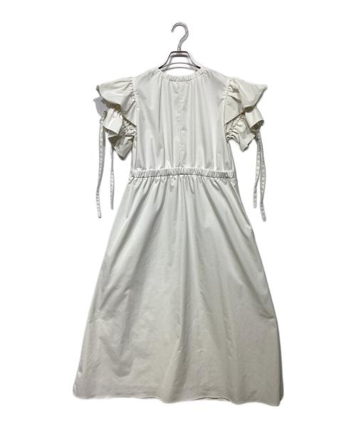 St.cecilia（セントセシリア）St.cecilia (セントセシリア) スフレスリーブワンピース ホワイト サイズ:Freeの古着・服飾アイテム