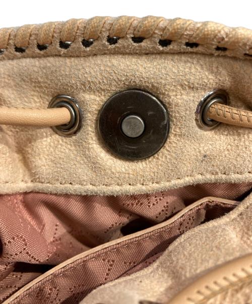 STELLA McCARTNEY（ステラマッカートニー）STELLA McCARTNEY (ステラマッカートニー) キルティング巾着ショルダーバッグ ピンクの古着・服飾アイテム