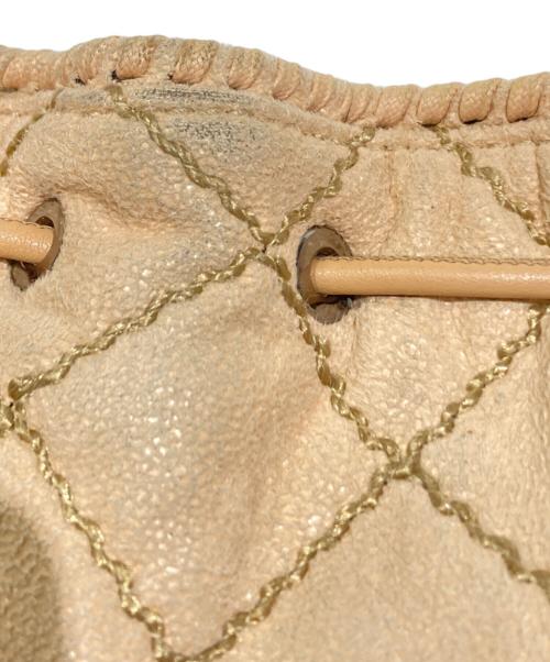 STELLA McCARTNEY（ステラマッカートニー）STELLA McCARTNEY (ステラマッカートニー) キルティング巾着ショルダーバッグ ピンクの古着・服飾アイテム