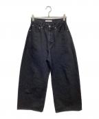 ETRE TOKYOエトレトウキョウ）の古着「ボリュームローウエストデニム」｜グレー