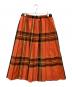 O'NEIL OF DUBLIN（オニールオブダブリン）の古着「チェックプリーツスカート」｜オレンジ