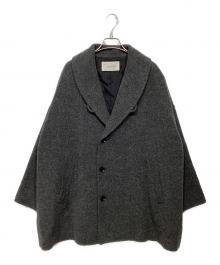 nest Robe（ネストローブ）の古着「シェットランドモッサーショールカラーコート」｜グレー