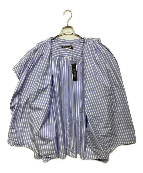 HAVERSACK（ハバーサック）HAVERSACK (ハバーサック) ストライプバンドカラーワンピース ブルー サイズ:1 未使用品の古着・服飾アイテム