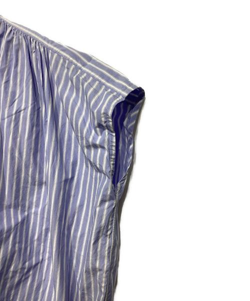 HAVERSACK（ハバーサック）HAVERSACK (ハバーサック) ストライプバンドカラーワンピース ブルー サイズ:1 未使用品の古着・服飾アイテム