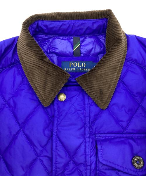 POLO RALPH LAUREN（ポロ・ラルフローレン）POLO RALPH LAUREN (ポロ・ラルフローレン) キルティングジャケット ブルー サイズ:Mの古着・服飾アイテム