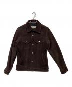 SIMMONS BILTシモンズビルト）の古着「Vicki TYPE3 leather trucker Jacket」｜ブラウン