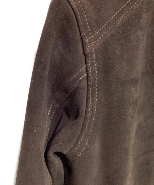 SIMMONS BILT（シモンズビルト）SIMMONS BILT (シモンズビルト) Vicki TYPE3 leather trucker Jacket ブラウン サイズ:Mの古着・服飾アイテム