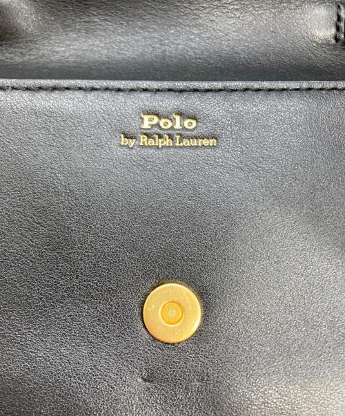 POLO RALPH LAUREN（ポロ・ラルフローレン）POLO RALPH LAUREN (ポロ・ラルフローレン) チェーンショルダー ウォレット&バッグ ブラックの古着・服飾アイテム