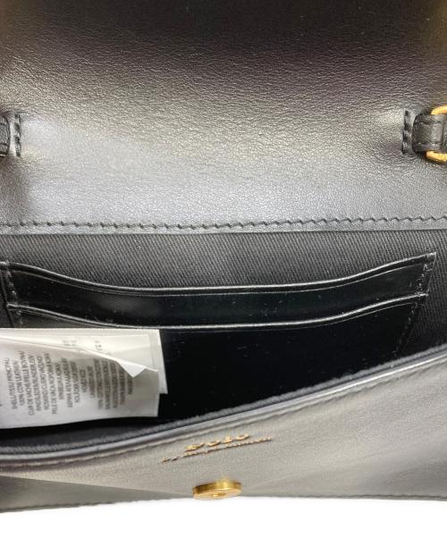 POLO RALPH LAUREN（ポロ・ラルフローレン）POLO RALPH LAUREN (ポロ・ラルフローレン) チェーンショルダー ウォレット&バッグ ブラックの古着・服飾アイテム