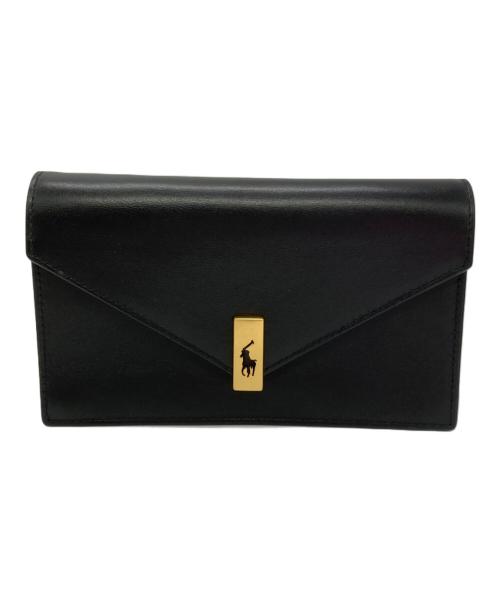 POLO RALPH LAUREN（ポロ・ラルフローレン）POLO RALPH LAUREN (ポロ・ラルフローレン) チェーンショルダー ウォレット&バッグ ブラックの古着・服飾アイテム