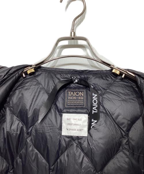 TAION（タイオン）TAION (タイオン) FREAK'S STORE (フリークスストア) 別注ソフトダウンコート　1355371000017 ブラック サイズ:Freeの古着・服飾アイテム
