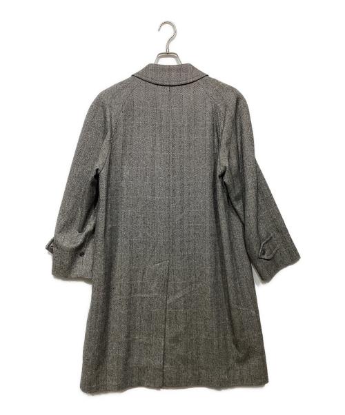 Burberry's（バーバリー）Burberry's (バーバリー) ヘリンボーン比翼コート グレー サイズ:90 165の古着・服飾アイテム
