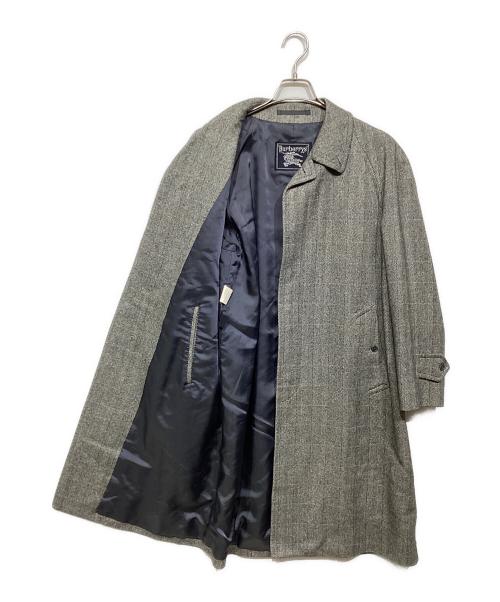 Burberry's（バーバリー）Burberry's (バーバリー) ヘリンボーン比翼コート グレー サイズ:90 165の古着・服飾アイテム