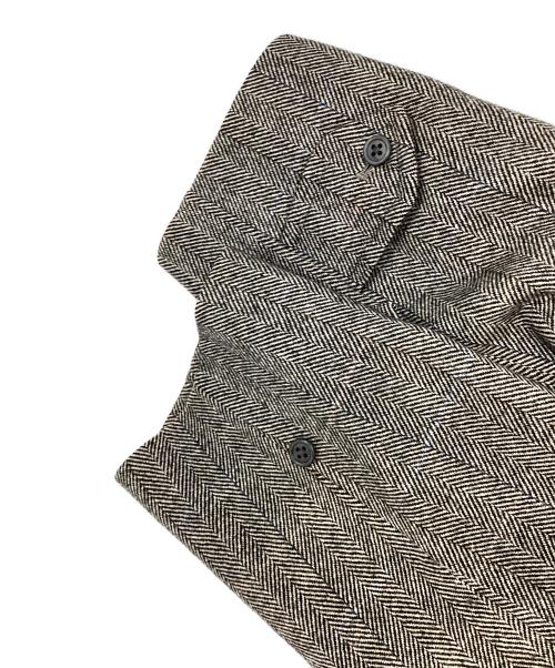 Burberry's（バーバリー）Burberry's (バーバリー) ヘリンボーン比翼コート グレー サイズ:90 165の古着・服飾アイテム