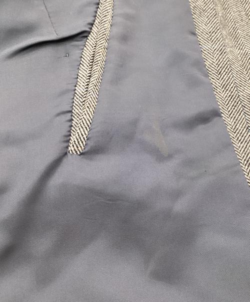 Burberry's（バーバリー）Burberry's (バーバリー) ヘリンボーン比翼コート グレー サイズ:90 165の古着・服飾アイテム