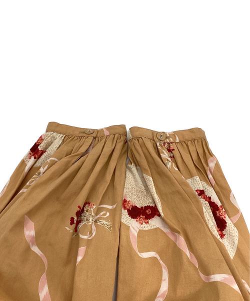 PINK HOUSE（ピンクハウス）PINK HOUSE (ピンクハウス) 帽子柄セーラーカラーワンピース　P0123FA08 ブラウン サイズ:Freeの古着・服飾アイテム