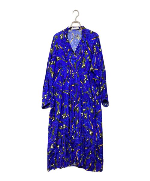 christian wijnants（クリスチャン ワイナンツ）christian wijnants (クリスチャン ワイナンツ) 総柄ワンピース ブルー サイズ:36の古着・服飾アイテム