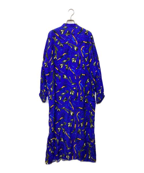 christian wijnants（クリスチャン ワイナンツ）christian wijnants (クリスチャン ワイナンツ) 総柄ワンピース ブルー サイズ:36の古着・服飾アイテム