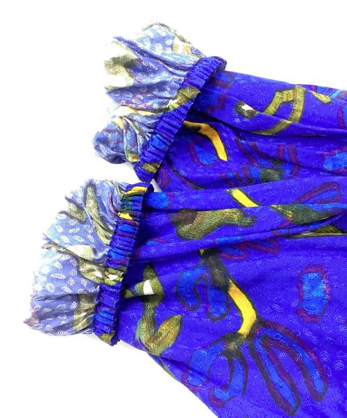 christian wijnants（クリスチャン ワイナンツ）christian wijnants (クリスチャン ワイナンツ) 総柄ワンピース ブルー サイズ:36の古着・服飾アイテム