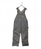 big macビッグマック）の古着「70ｓ ヒッコリーオーバーオール」｜ネイビー×ベージュ