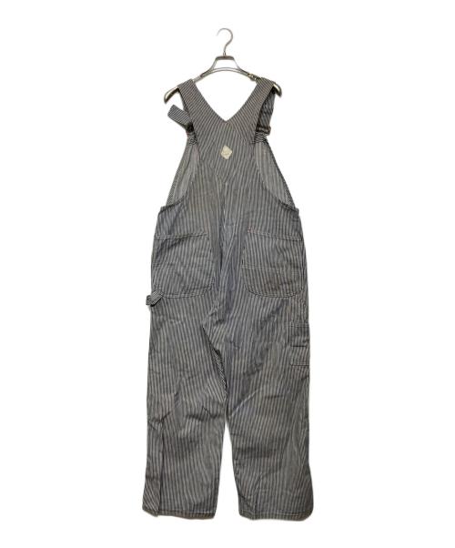 big mac（ビッグマック）big mac (ビッグマック) 70ｓ ヒッコリーオーバーオール ネイビー×ベージュ サイズ:不明の古着・服飾アイテム
