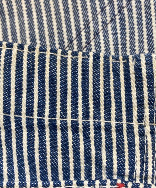 big mac（ビッグマック）big mac (ビッグマック) 70ｓ ヒッコリーオーバーオール ネイビー×ベージュ サイズ:不明の古着・服飾アイテム